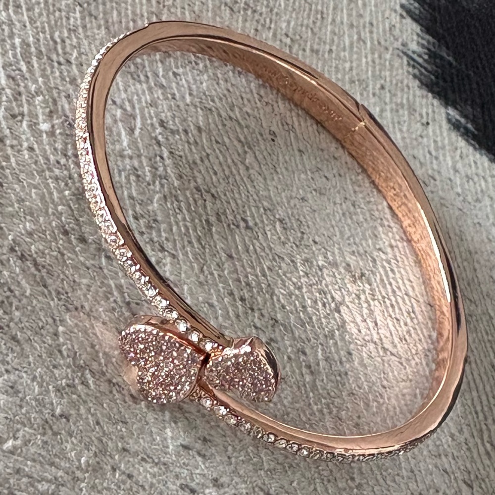 #19 Kate Spade Rose Gold Hearts Bracelet